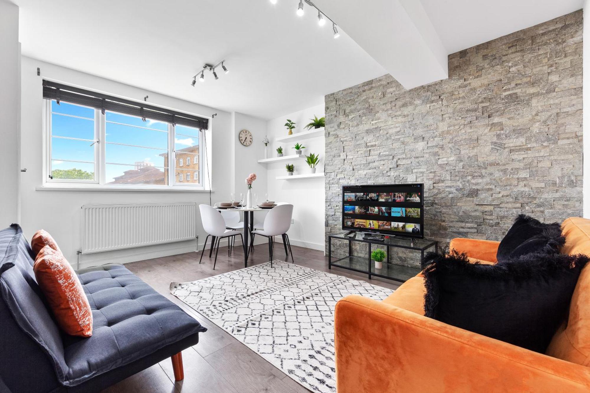 Central London Two Bedroom Serviced Apartment - Nine Elms Luxury Stay - Vauxhall & Westminster 외부 사진