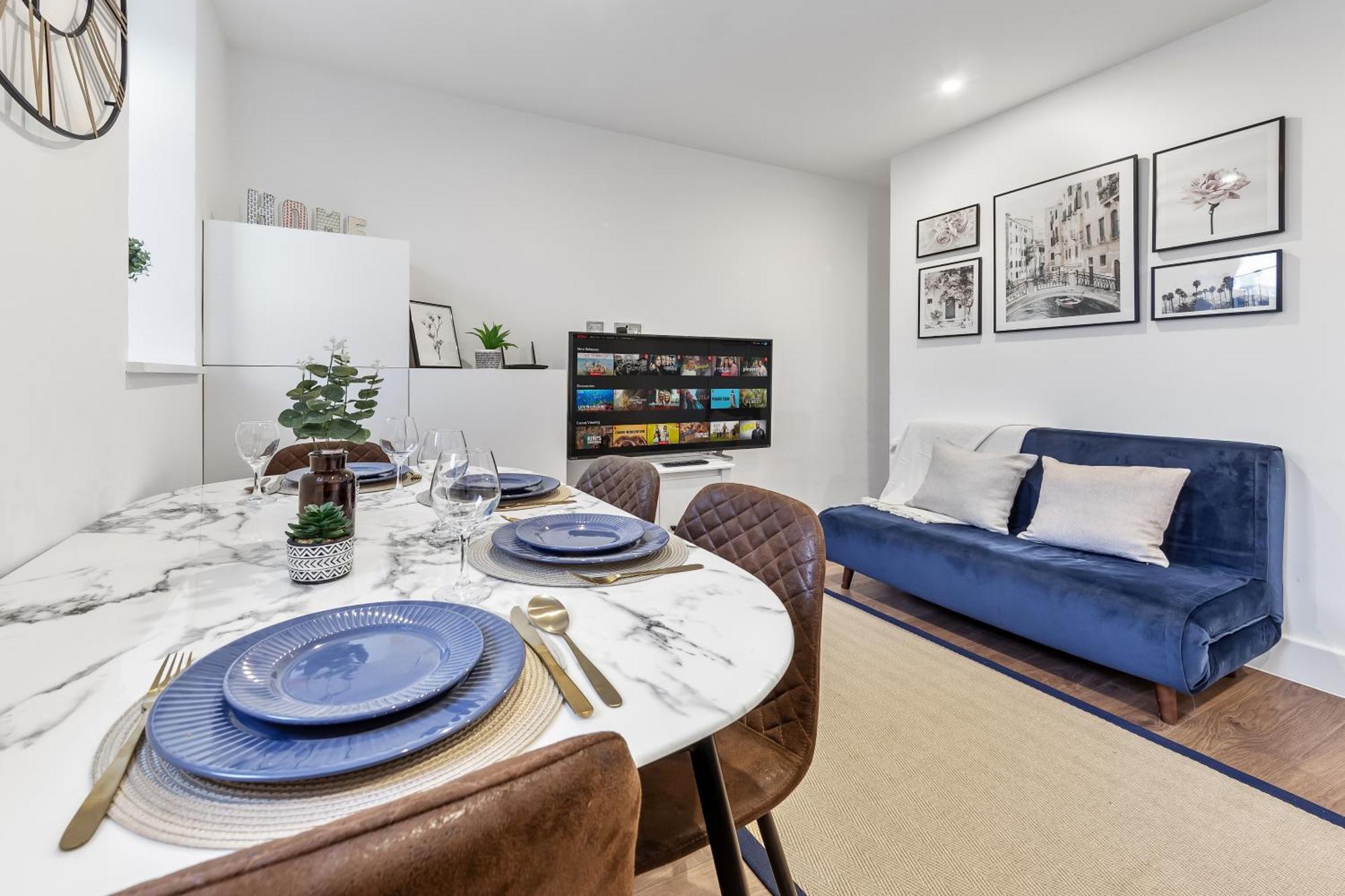 Central London Two Bedroom Serviced Apartment - Nine Elms Luxury Stay - Vauxhall & Westminster 외부 사진